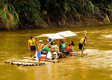 Floating down the La Vieja River