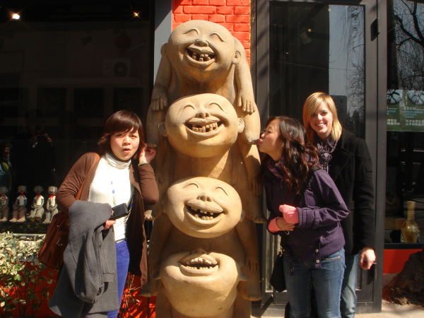One of our interns in the art distric of Beijing.