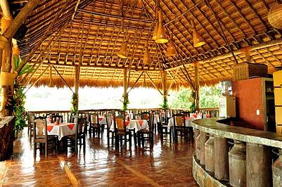 Dining hall at the hotel