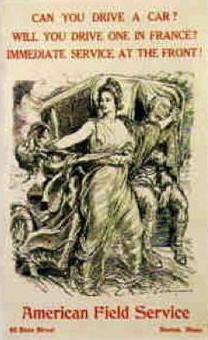 A World War I AFS recruitment poster.