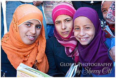 Young Jordanian girls near Petra
