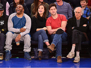 larry david at knicks game