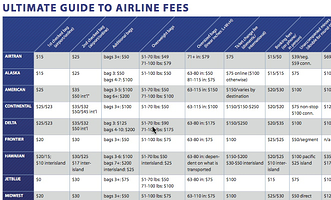 Guide  To Airline Fees