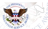 The seal of the President's Volunteer Service Award.