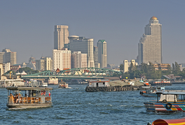 Bangkok, Thailand skyline.