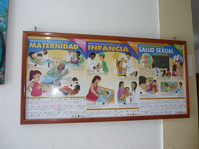 Notice board in the hospital