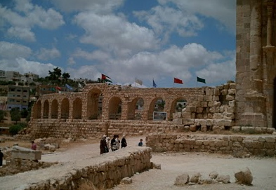 Ancient buildings in Jordan.