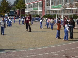 Recess at the Bai Nian School in Beijing
