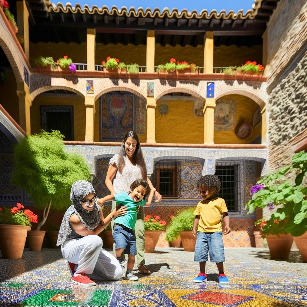 A Cultural Exchange Project au pair in Spain with her kids having a lot of fun.