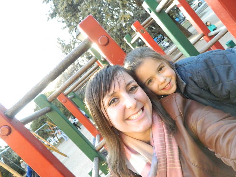 a tutor in spain with her student
