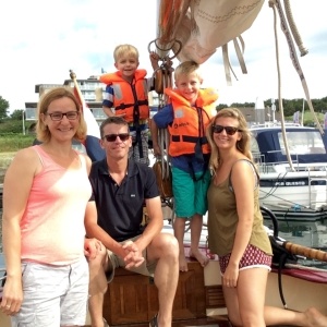 Au Pair Abroad in the Netherlands out for a Sunday cruise with her host family.