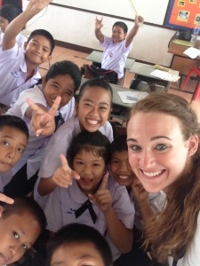 Amanda learned about about herself, while helping Thai children during her work abroad adventure