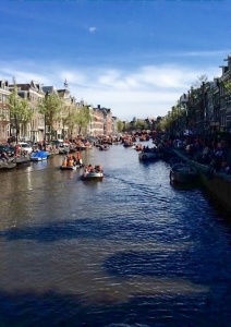 Amsterdam is famous for its canals, which Andrew likes to explore during his time off